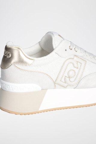 Baskets plateformes en cuir de taureau Dreamy - Blanc