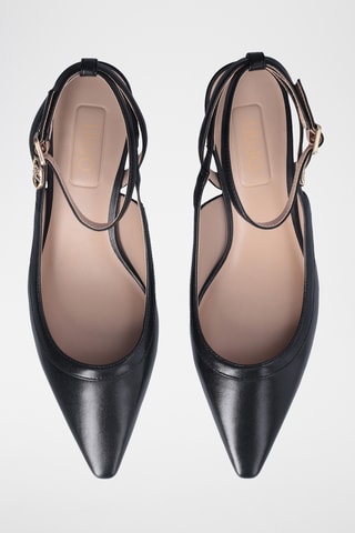 Escarpins en cuir de chèvre - Noir