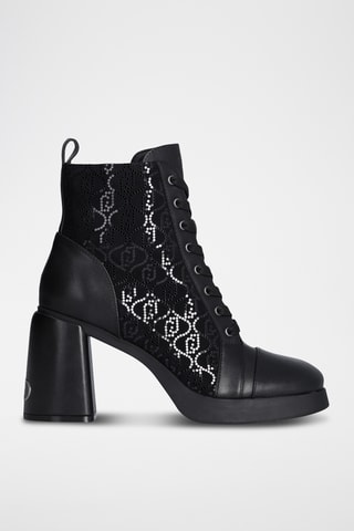 Bottines en cuir - Noir