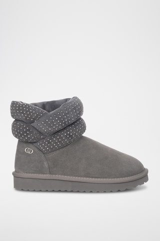 Bottines en nubuck - Gris