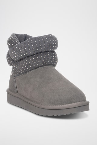 Bottines en nubuck - Gris