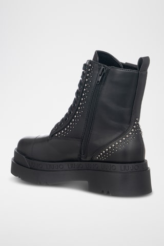 Bottines en cuir - Noir