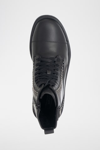 Bottines en cuir - Noir