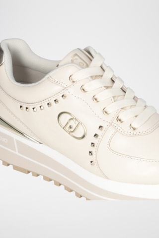 Baskets en cuir - Ivoire