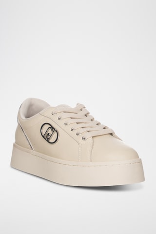 Baskets en cuir - Ivoire