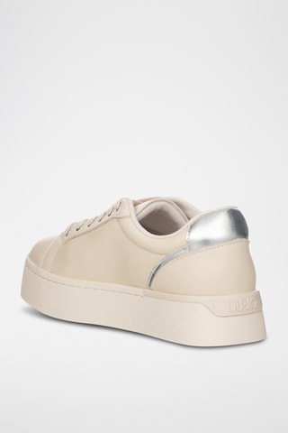 Baskets en cuir - Ivoire