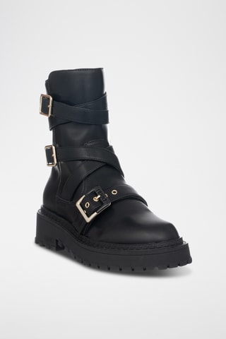 Bottines en cuir - Noir