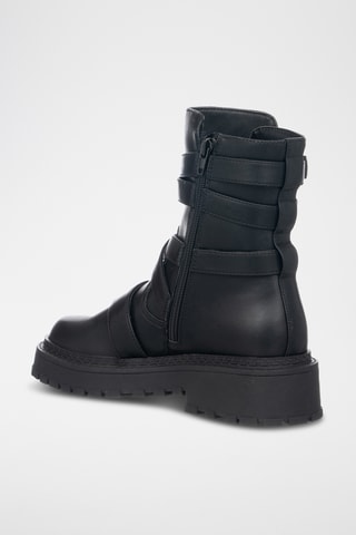 Bottines en cuir - Noir