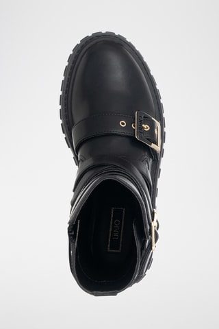 Bottines en cuir - Noir
