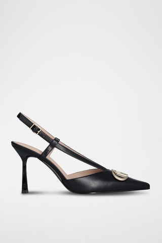 Escarpins en cuir de chèvre - Noir