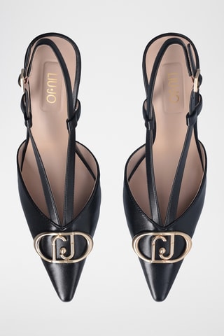 Escarpins en cuir de chèvre - Noir