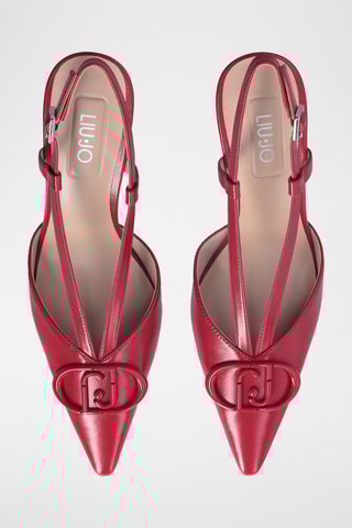 Escarpins en cuir de chèvre - Rouge