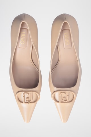 Escarpins en cuir de chèvre - Beige