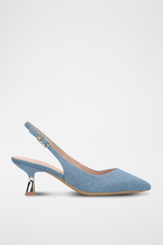 Escarpins en jean - Bleu