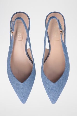 Escarpins en jean - Bleu