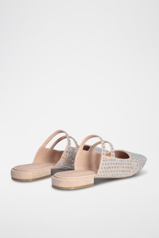 Mules en cuir de chèvre - Beige