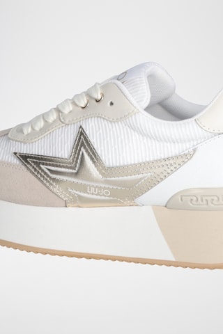 Baskets plateformes en cuir - Blanc