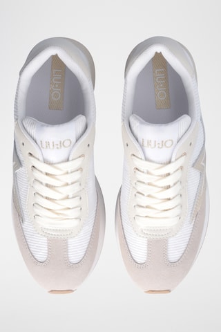 Baskets plateformes en cuir - Blanc