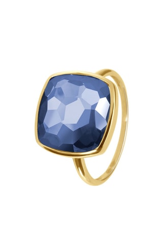 Anillo - Oro amarillo y tanzanita