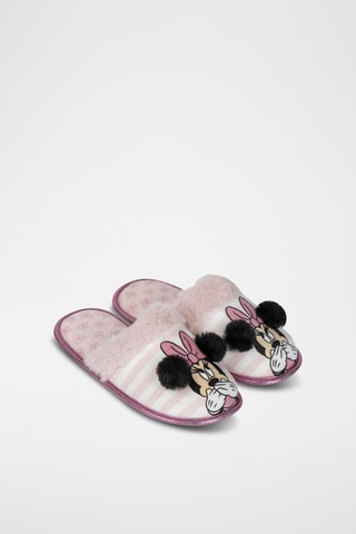 Pantufas forradas Minnie Disney - Rosa