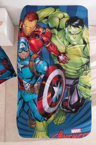 Conjunto de edredão Os Vingadores Marvel - Azul-marinho