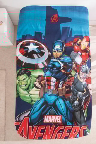 Conjunto de edredão Os Vingadores Marvel - Azul-marinho