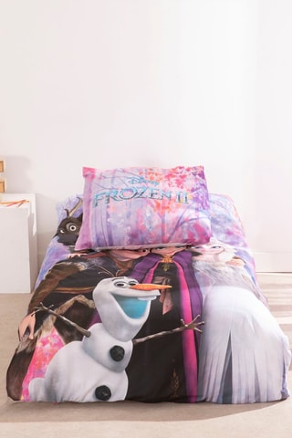 Conjunto de edredão Frozen Disney - Violeta e preto