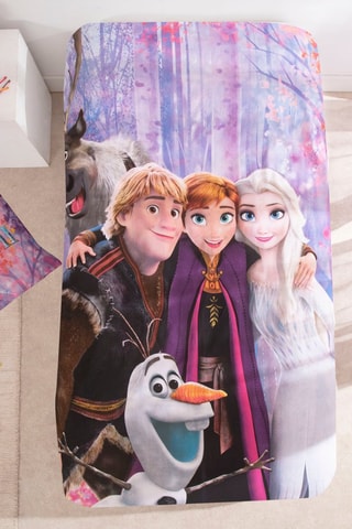 Conjunto de edredão Frozen Disney - Violeta e preto