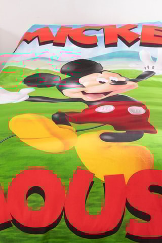 Conjunto de edredão Mickey Disney - Verde e azul-celeste