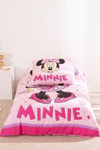 Conjunto de edredão Minnie Disney - Rosa