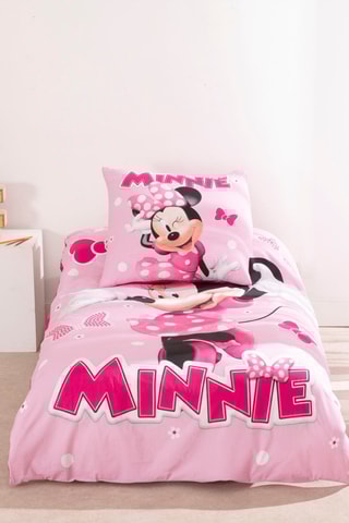 Conjunto de edredão Minnie Disney - Rosa