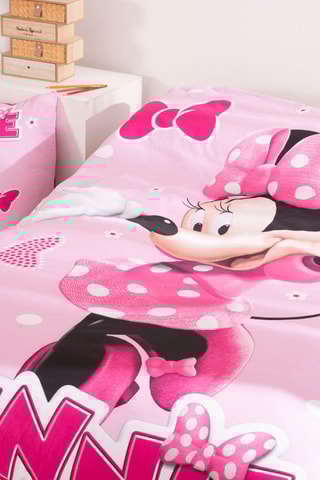 Conjunto de edredão Minnie Disney - Rosa