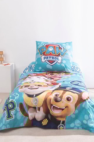 Conjunto de edredão Patrulha Pata - Turquesa