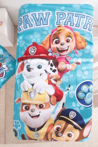 Conjunto de edredão Patrulha Pata - Turquesa