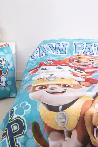 Conjunto de edredão Patrulha Pata - Turquesa