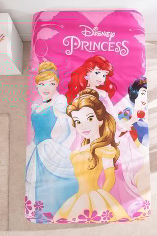 Conjunto de edredão Princesas Disney - Rosa e amarelo