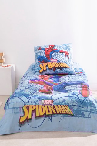 Conjunto de edredão Homem-Aranha Os Vingadores Marvel - Azul