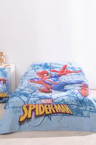 Conjunto de edredão Homem-Aranha Os Vingadores Marvel - Azul