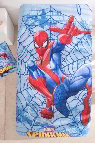 Conjunto de edredão Homem-Aranha Os Vingadores Marvel - Azul