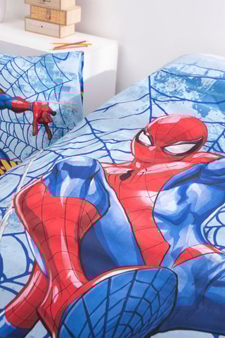 Conjunto de edredão Homem-Aranha Os Vingadores Marvel - Azul