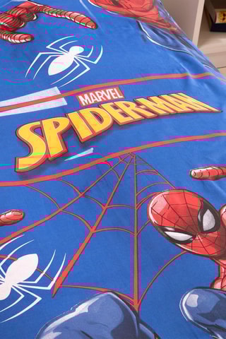Conjunto de lençóis reversível Homem-Aranha Os Vingadores Marvel - Azul