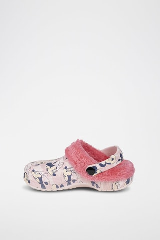 Socas 2 em 1 em pelo de carneiro Minnie Disney - Rosa