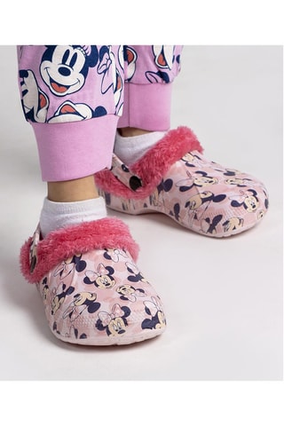 Socas 2 em 1 em pelo de carneiro Minnie Disney - Rosa