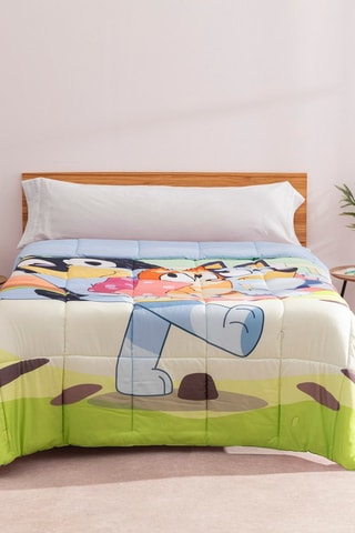 Colcha Chilli e Bandit Bluey - Cru