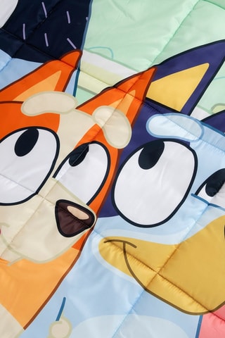 Colcha Chilli e Bandit Bluey - Cru