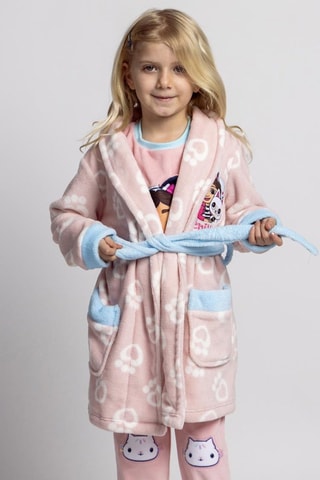Roupão polar Gabby e a Casa Mágico - Rosa