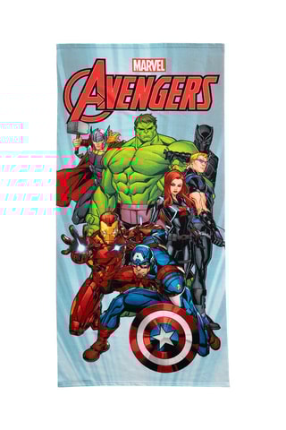 Toalha de duche grande Os Vingadores Marvel - Azul-celeste - 70 x 140 cm