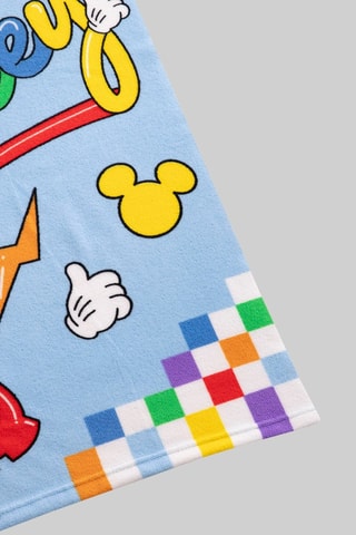 Toalha de duche grande Mickey Disney - Azul-claro - 70 x 140 cm