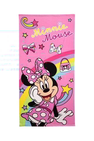 Toalha de duche grande Minnie Disney - Rosa - 70 x 140 cm