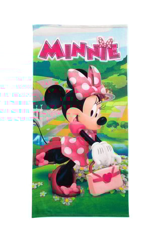 Toalha de duche grande Minnie Disney - Verde - 70 x 140 cm